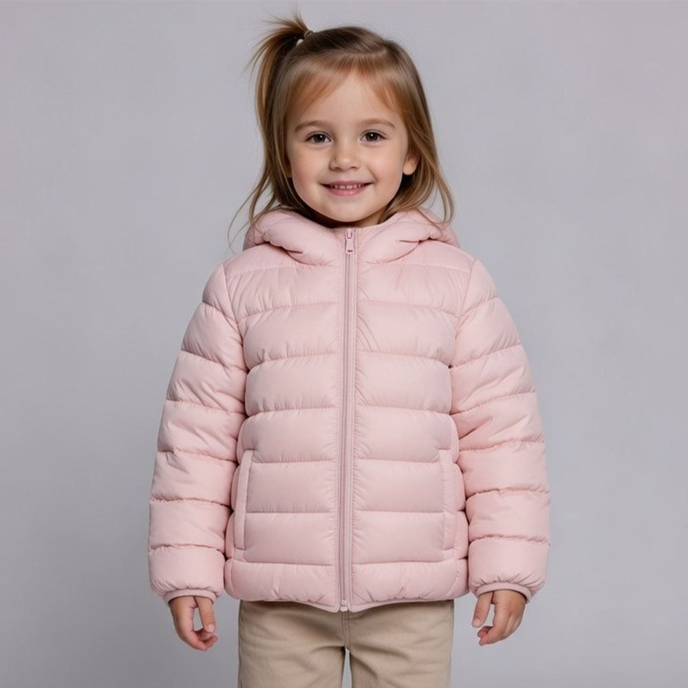 Jaqueta Infantil Aspen Menina 1 a 3 Anos Com Capuz Yoyo Kids