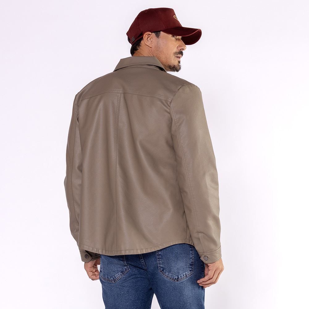 Jaqueta Masculina Em PU Thing