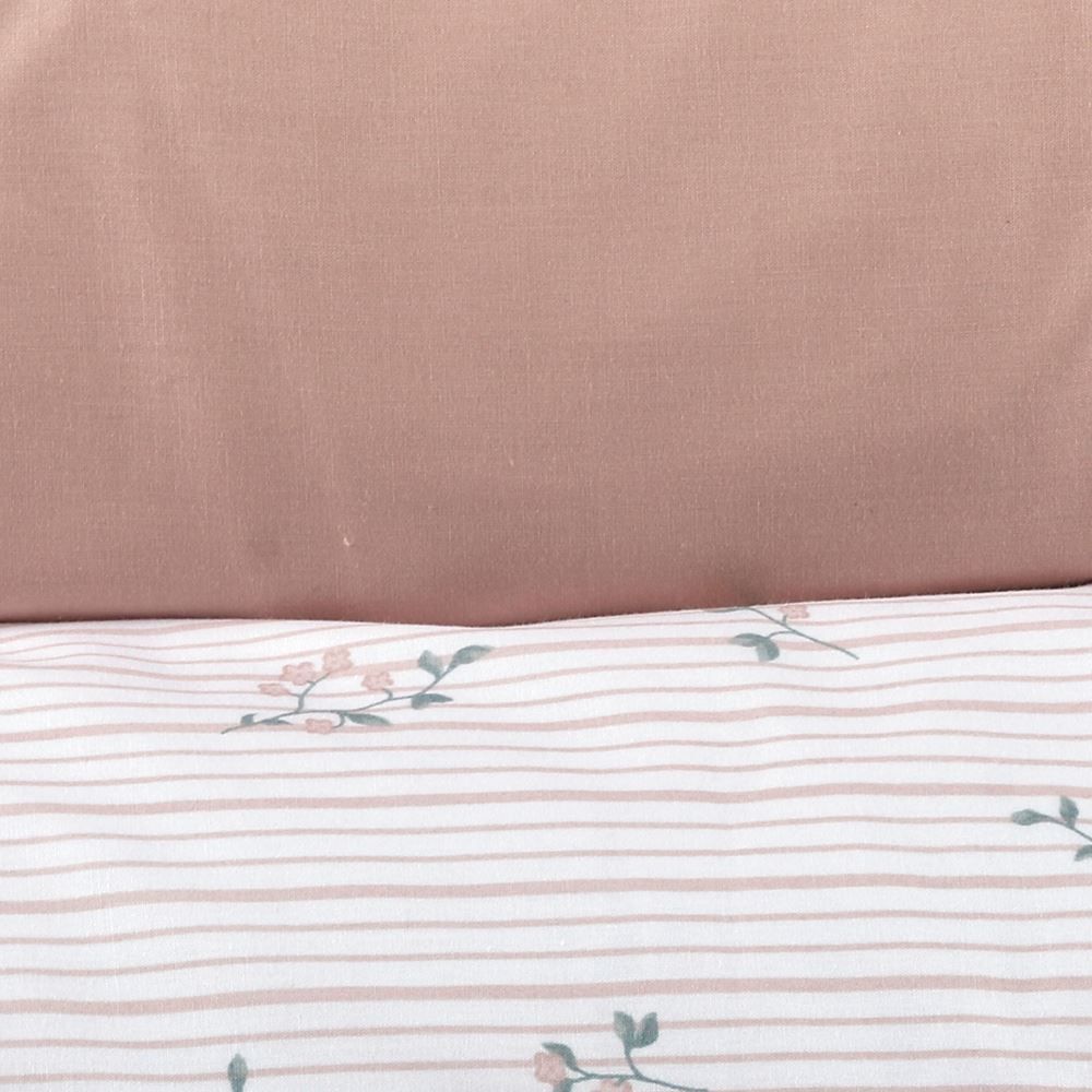 Jogo de Cama Casal Percal Buona Fortuna 3 pçs - Alice Rosa