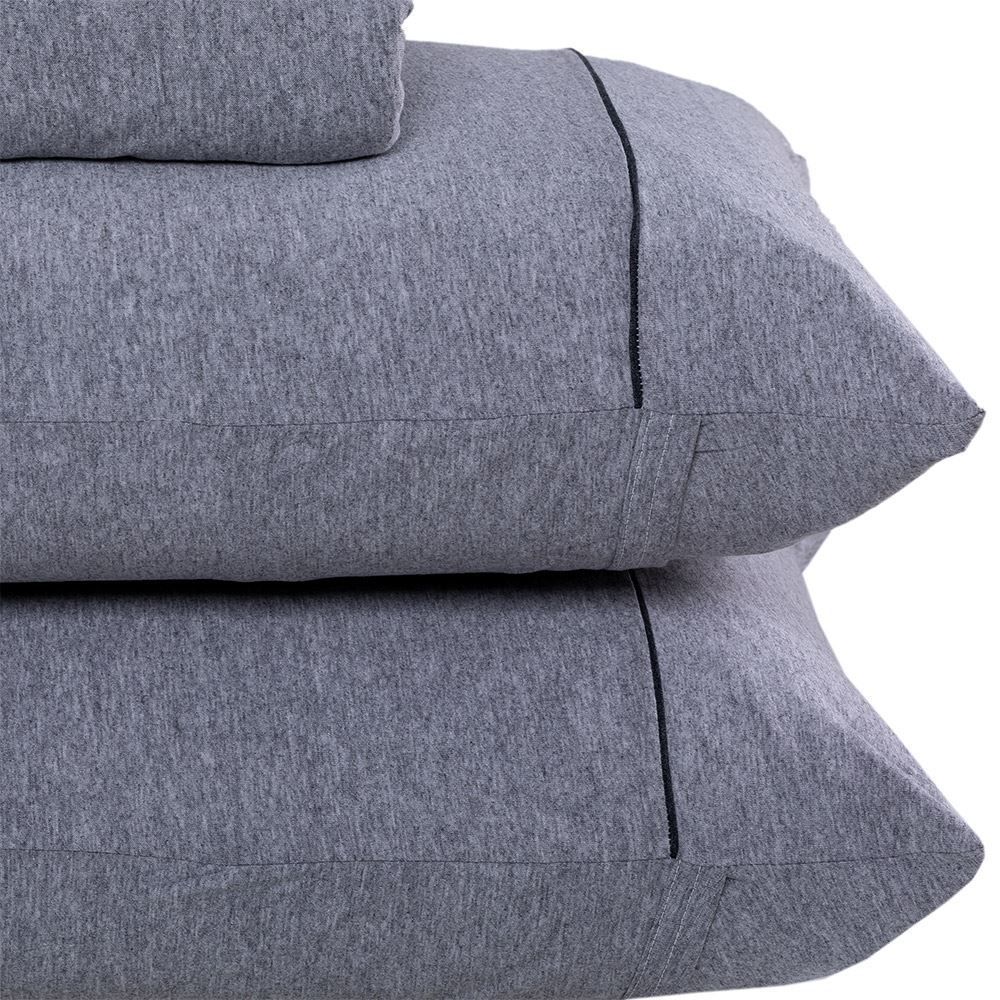 Jogo De Cama Casal 3 Peças Mescla Urban Confort - Cinza