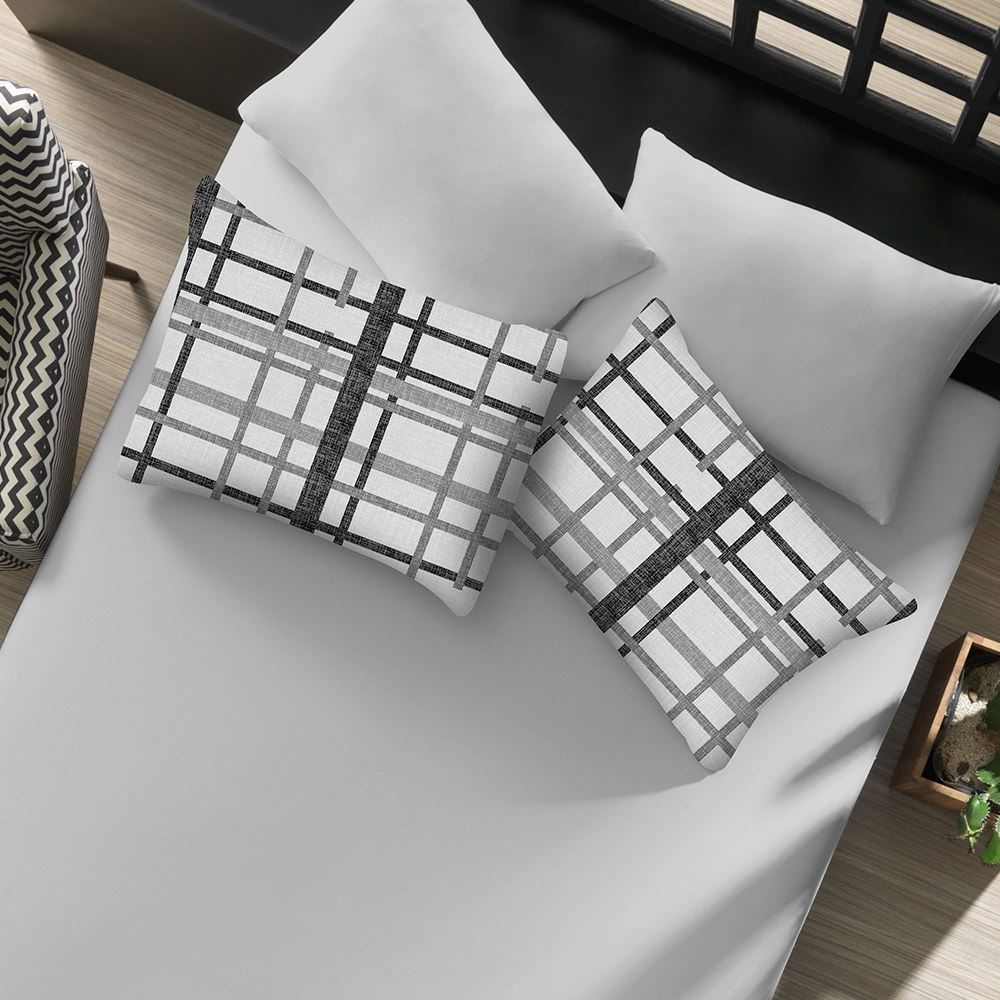 Jogo de Cama Casal Malha Solecasa Havan Casa 3 pçs - Trama Urbana Cinza
