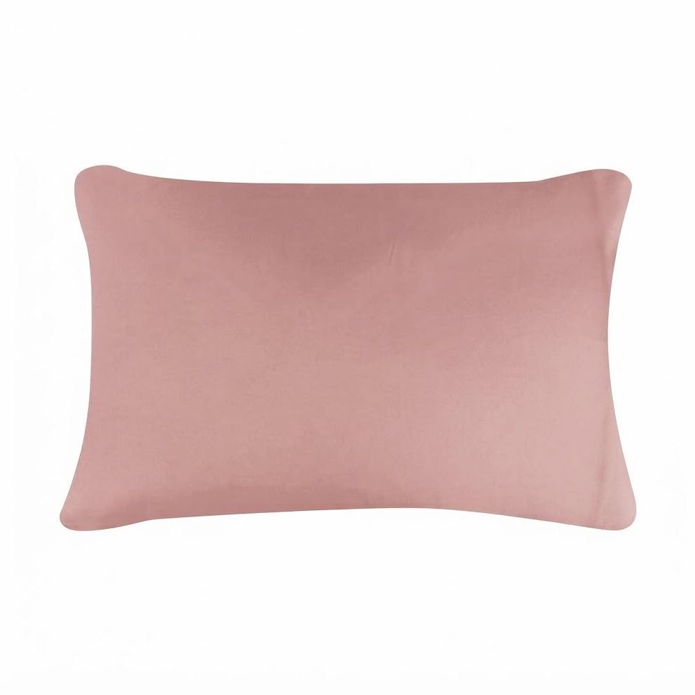 Jogo de Cama Casal Percal Buona Fortuna 4 pçs - Rosa Liso Novo