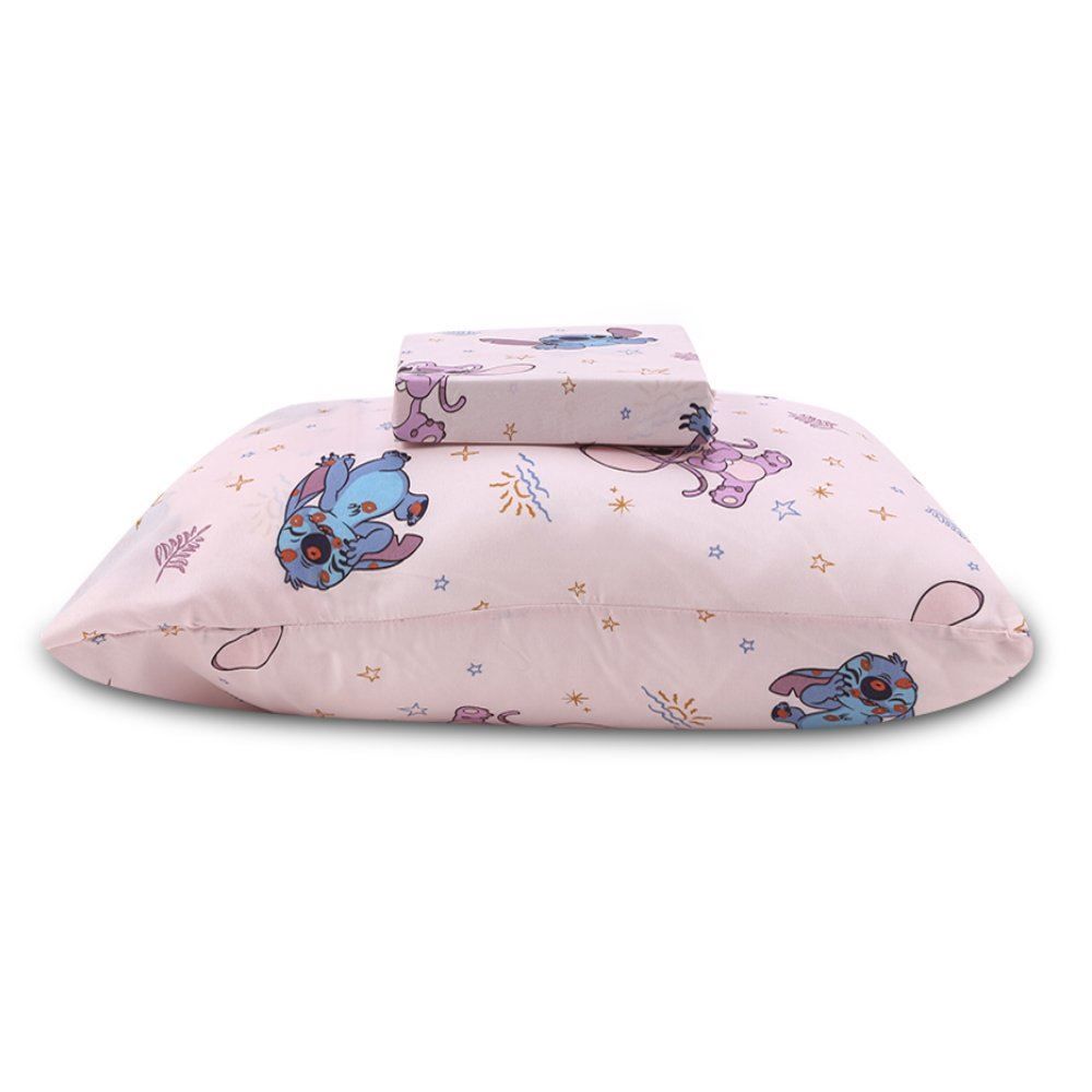 Jogo De Cama Infantil Solteiro Disney By Hedrons 2 Pçs - Stitch Love
