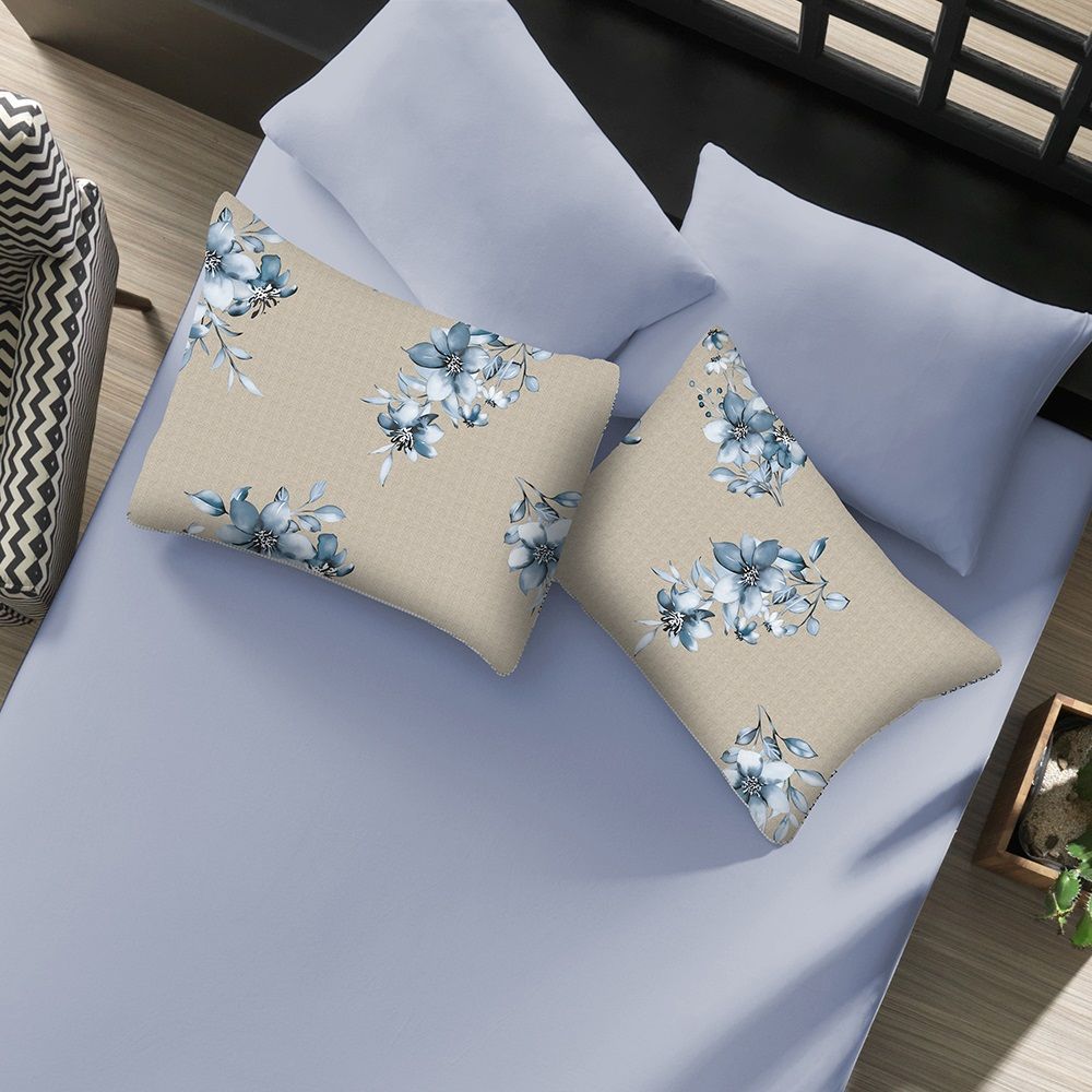 Jogo de Cama King Malha Solecasa Havan Casa 3 pçs - Crepusculo Azul Jeans