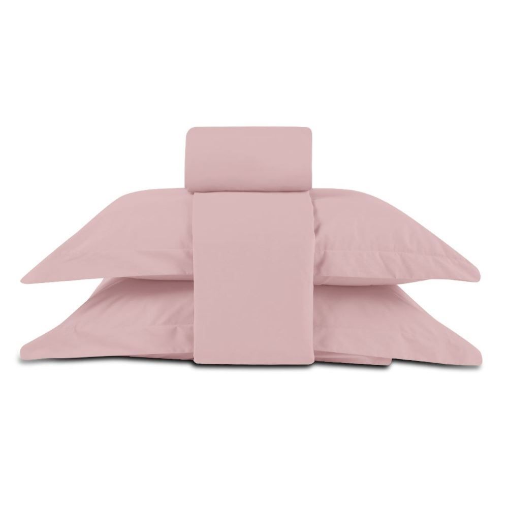 Jogo de Cama King 4 Peças Buona Fortuna - Rosa Velho