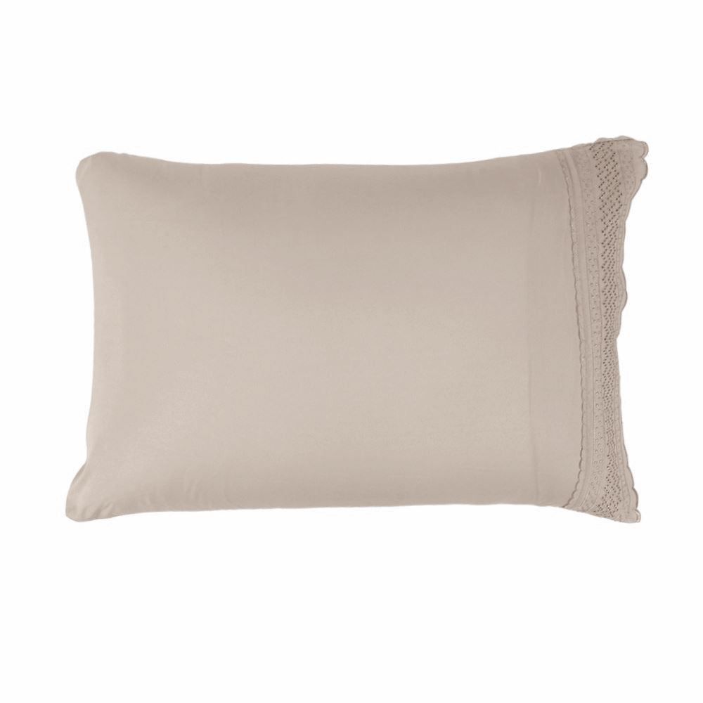 Jogo de Cama King Renda Imperial Havan Casa 4 pçs - Bege