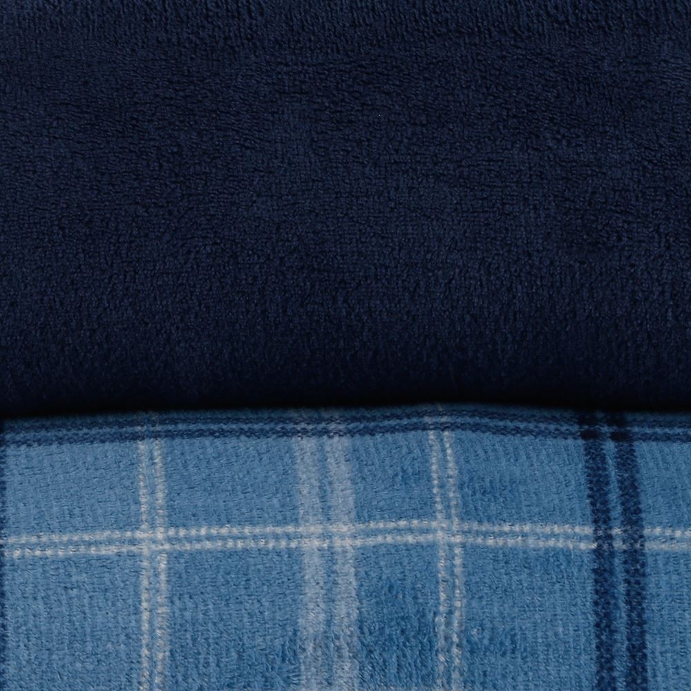 Jogo de Cama Plush Provence Casal 3 pçs Havan Casa - Enzo Azul