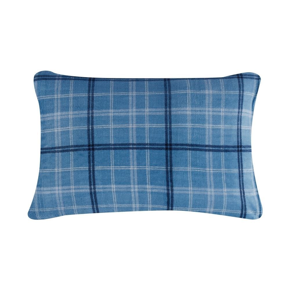 Jogo de Cama Plush Provence Queen 3 pçs - Enzo Azul