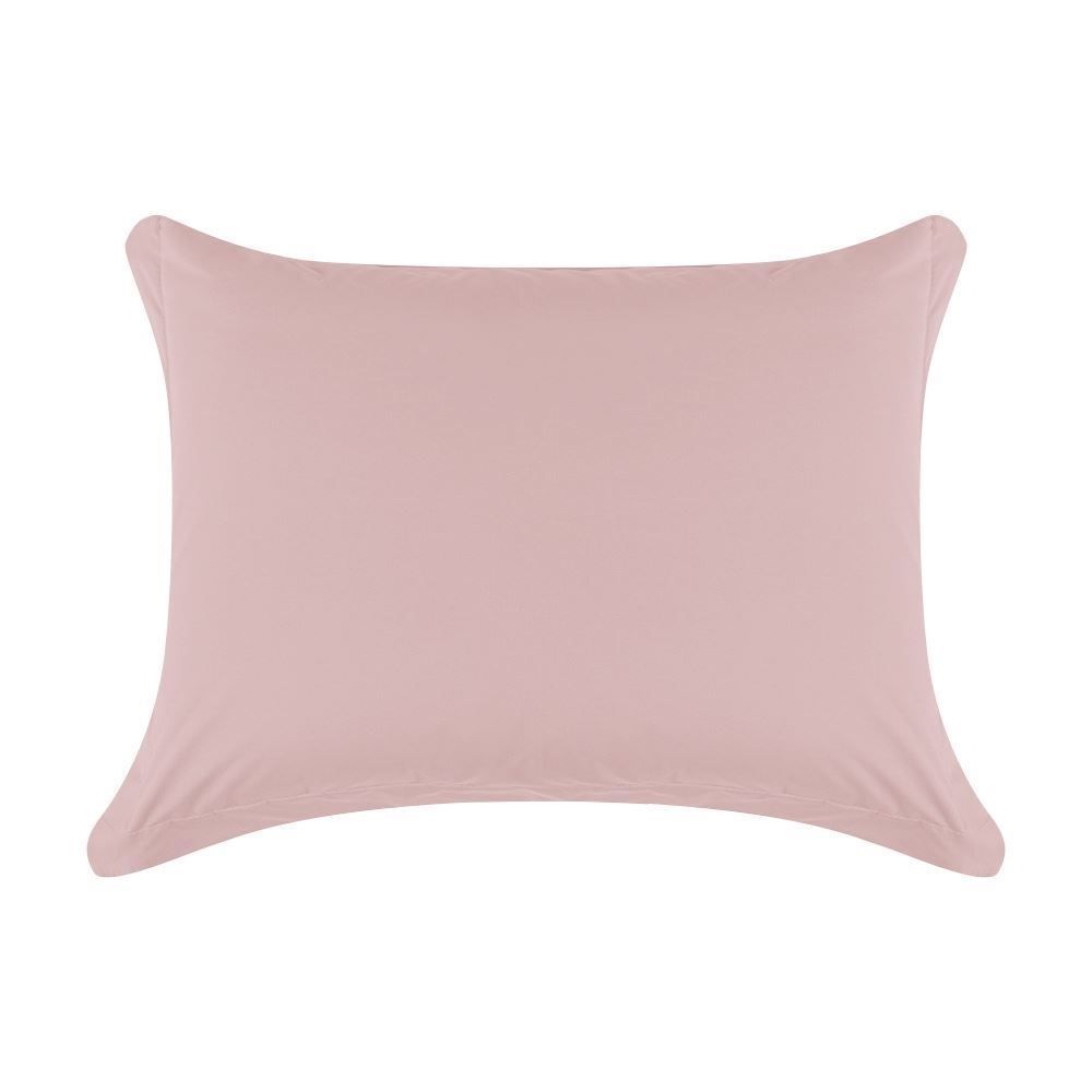 Jogo de Cama Queen Percal Buona Fortuna 4 pçs - Rosa Velho