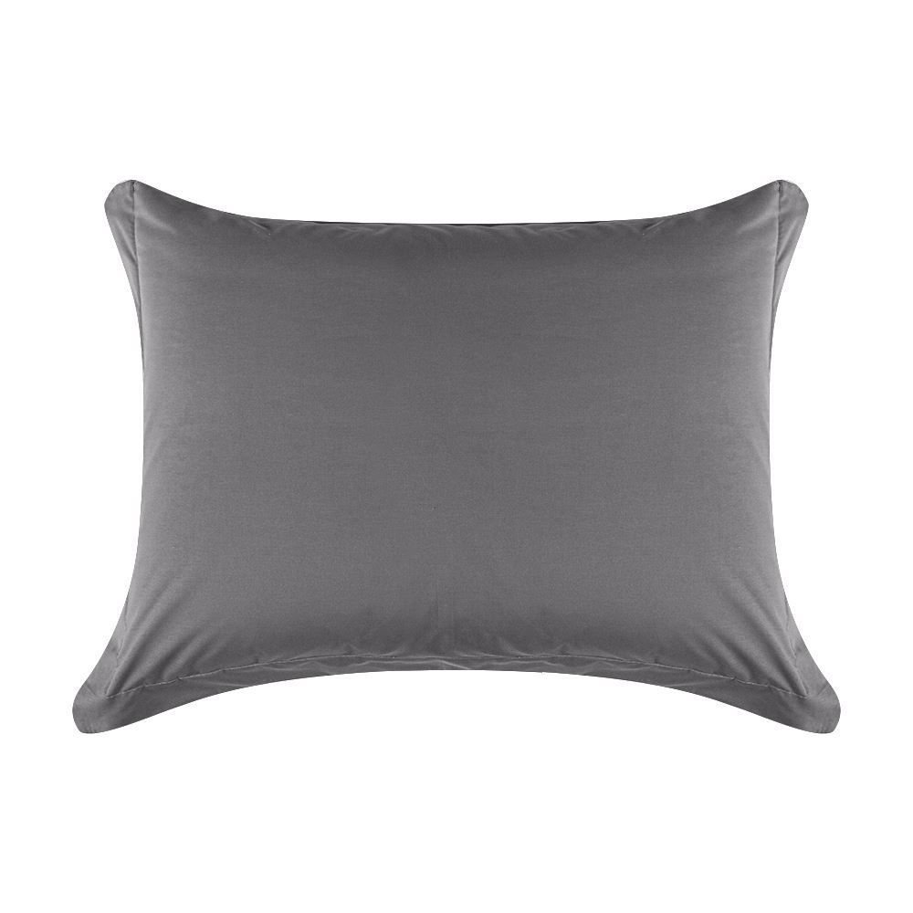 Jogo de Cama Queen Percal Buona Fortuna 4 pçs - Cinza