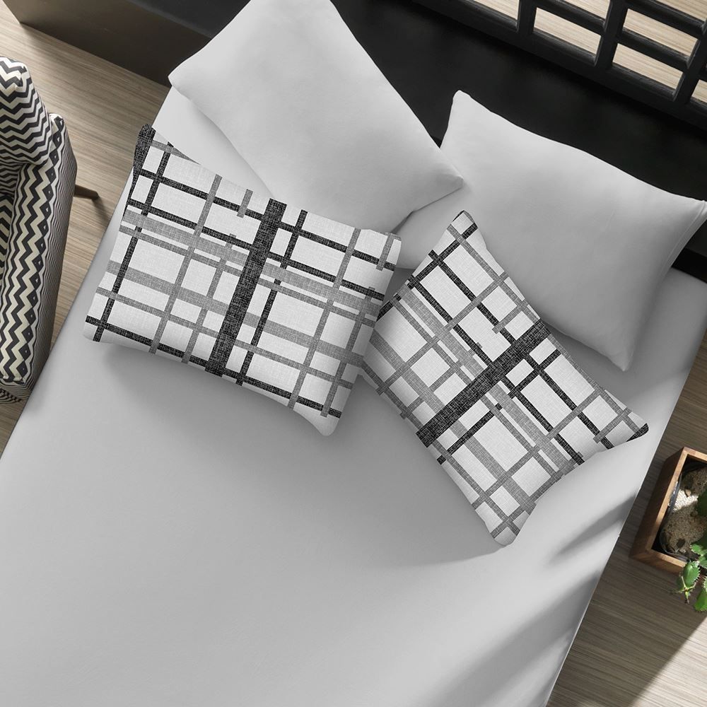 Jogo de Cama Queen Malha Havan Paris 3 pçs - Trama Urbana Cinza