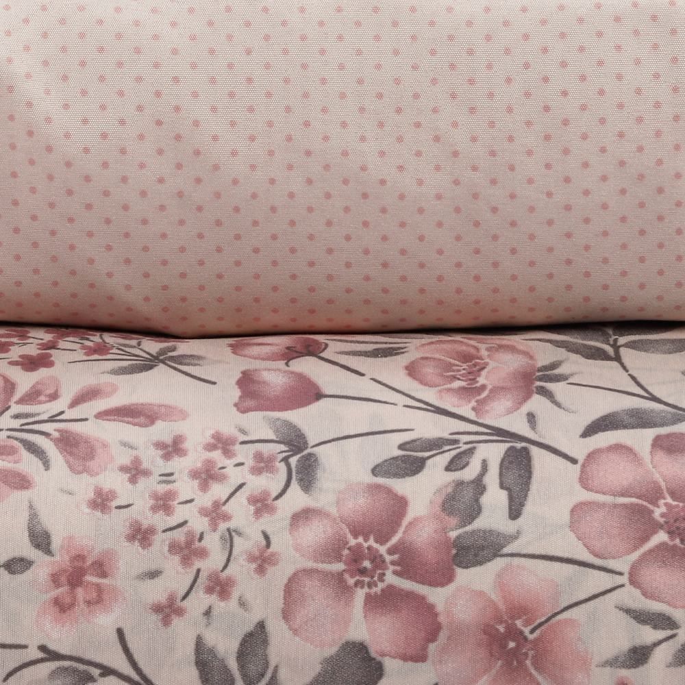 Jogo de Cama Queen Napoli Havan Casa 4 pçs  - Camille Flowers Rosa