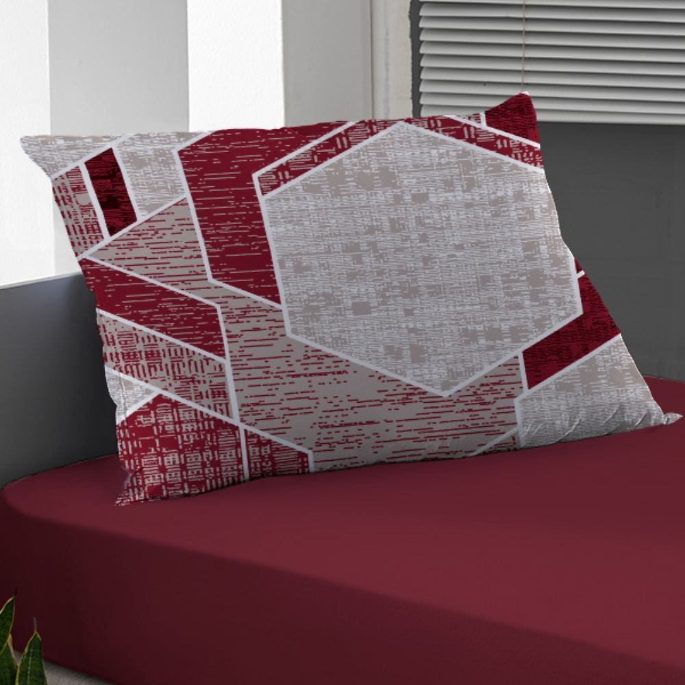Jogo de Cama Solteiro Malha 100% Algodão Solecasa 2 pçs - Rubi Vermelho