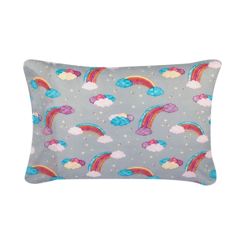  Jogo de Cama Solteiro 150 Fios Havan Kids 3 pçs - Rainbow Cinza