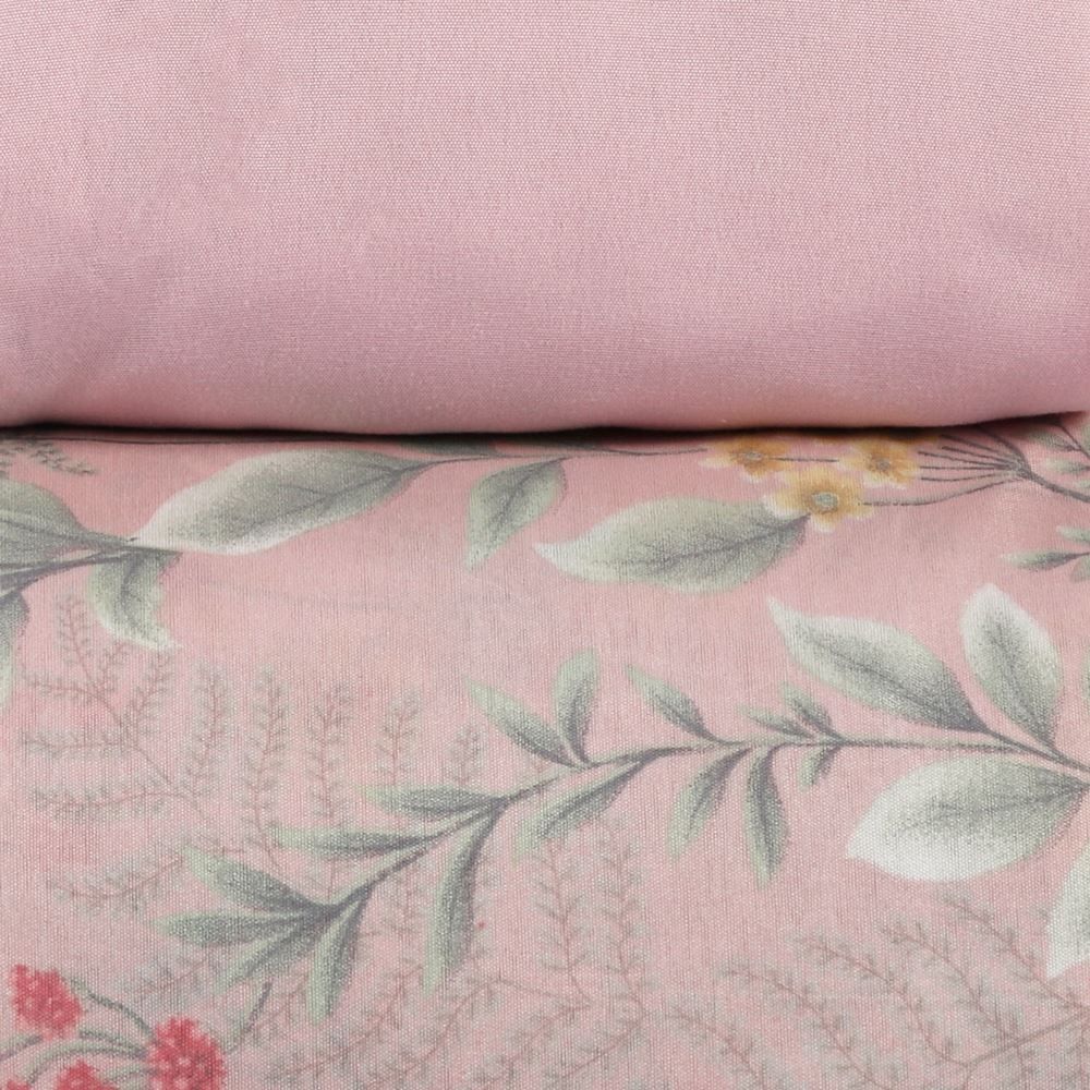 Jogo de Cama Solteiro Napoli Havan Casa 3 Peças - Iris Flowers Rose