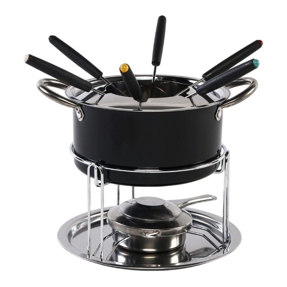Jogo de Fondue Preto Havan Casa - 11 Peças