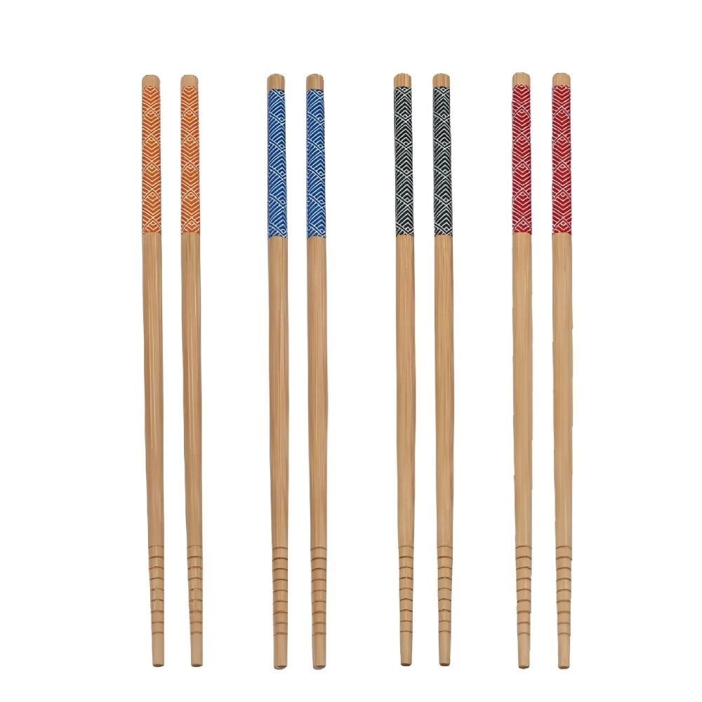 Jogo de Hashi em Bambu Havan Casa 4 Pares - Estampado