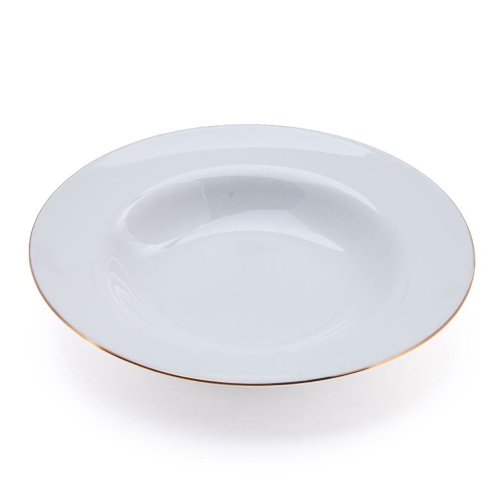 Jogo de Jantar Porcelana com Filete de Ouro Imperial Havan Casa - 20 Peças