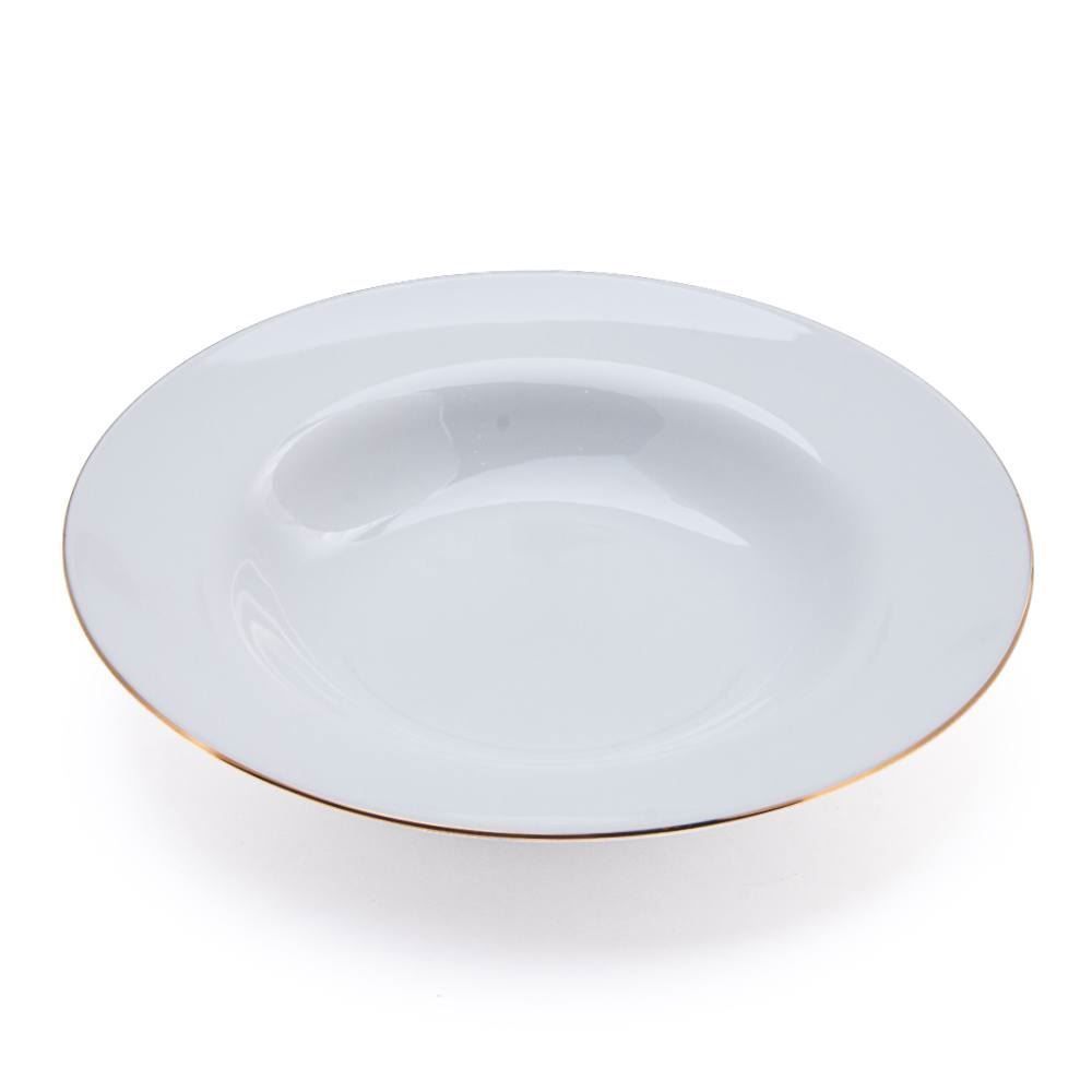 Jogo de Jantar Porcelana com Filete de Ouro Imperial Havan Casa - 20 Peças