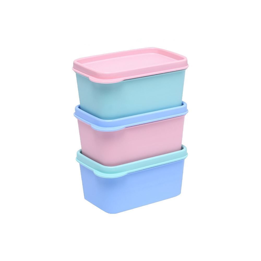 Jogo De Potes Herméticos Kids Dup 3 Peças 250 Ml - Colors