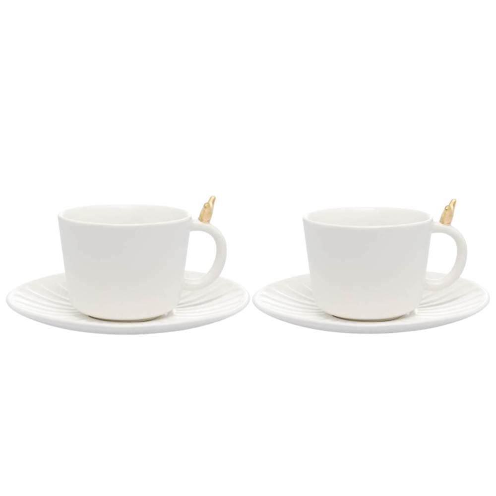 Jogo de Xícaras com Pires Colibri Wolff 170Ml - 4 Peças