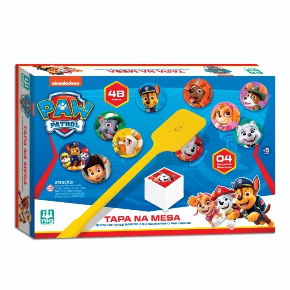 Jogo Tapa Na Mesa Patrulha Canina Nig - 681