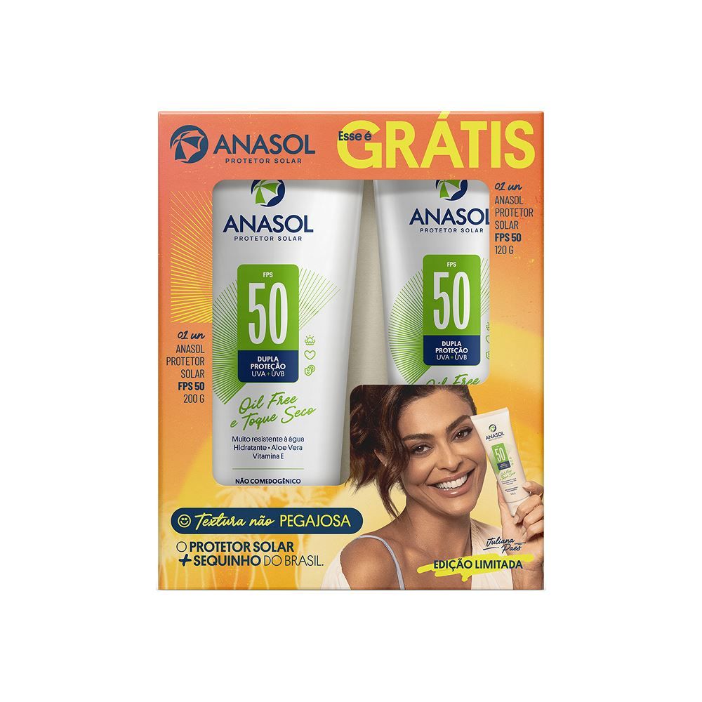 Kit Anasol Protetor Solar Fps 50