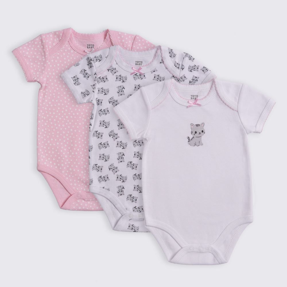 Kit Body Bebê 3 Peças Yoyo Baby