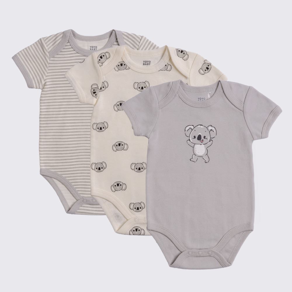 Kit Body Bebê 3 Peças Yoyo Baby