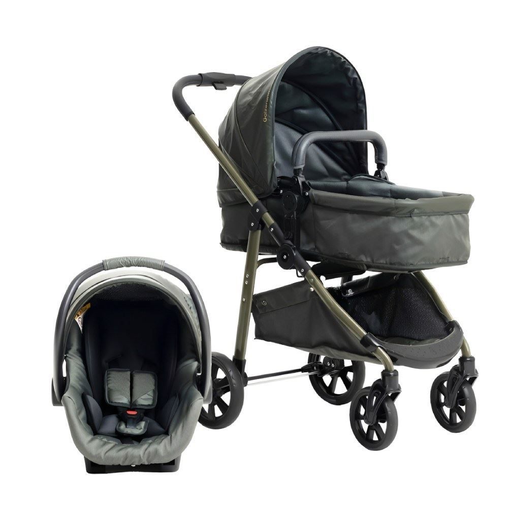 Kit Carrinho e Bebê Conforto Extreme Must Travel System Galzerano - Pistache