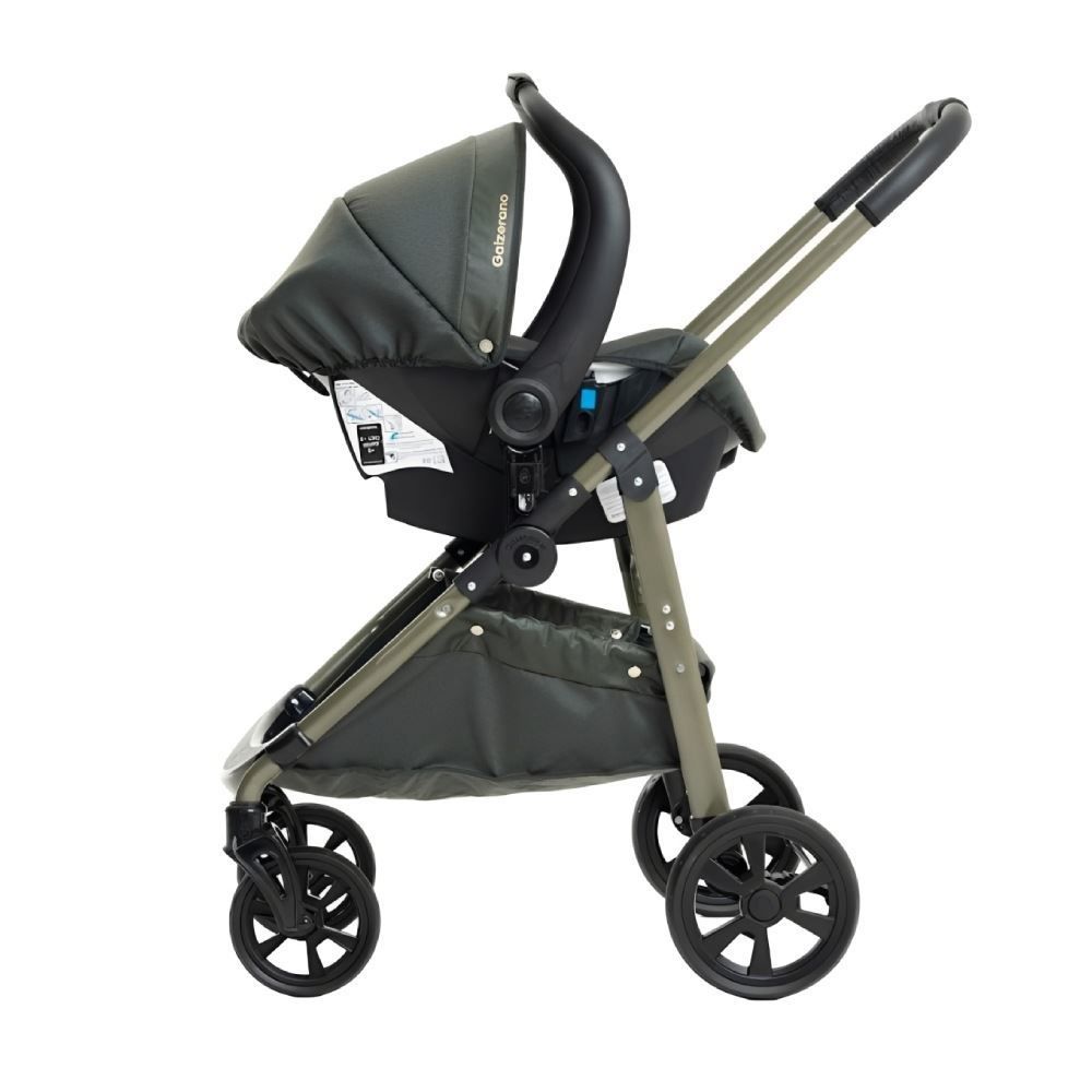 Kit Carrinho e Bebê Conforto Extreme Must Travel System Galzerano - Pistache