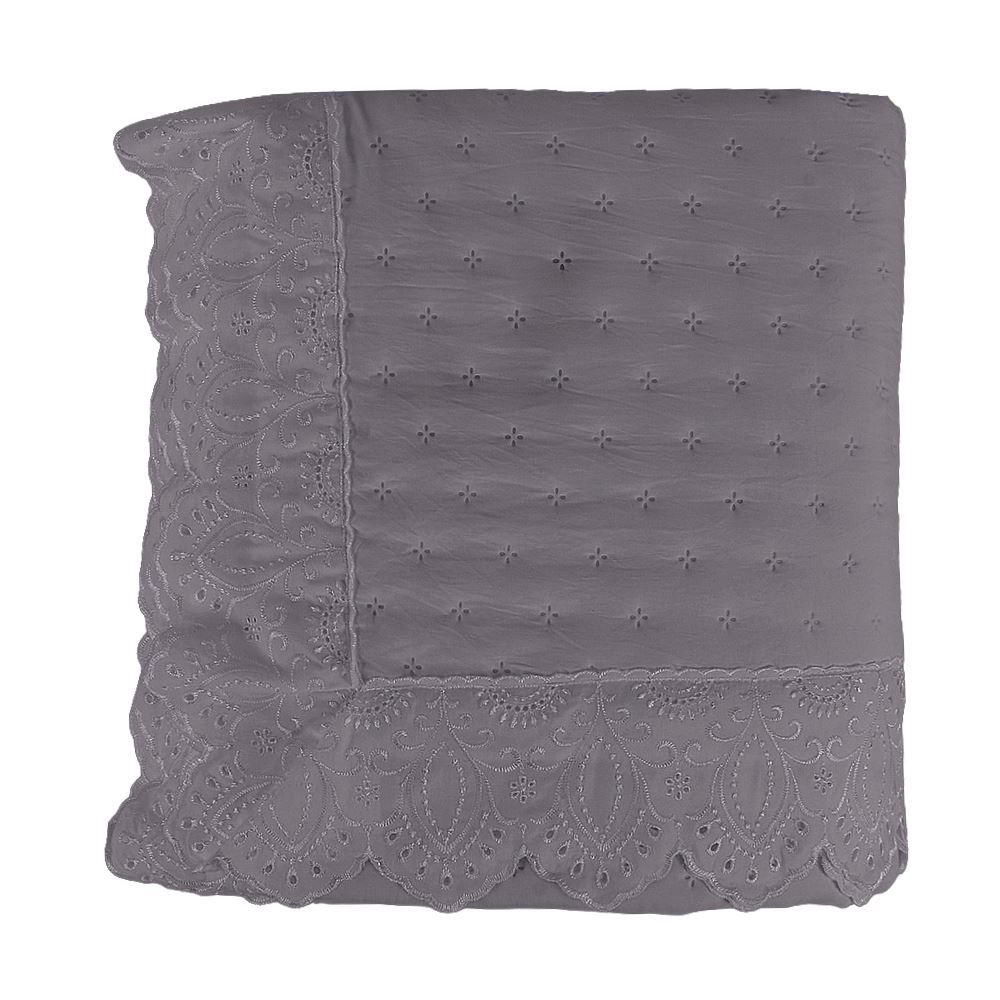 Kit Colcha Casal 3 Peças Imperial Havan Casa - Cinza