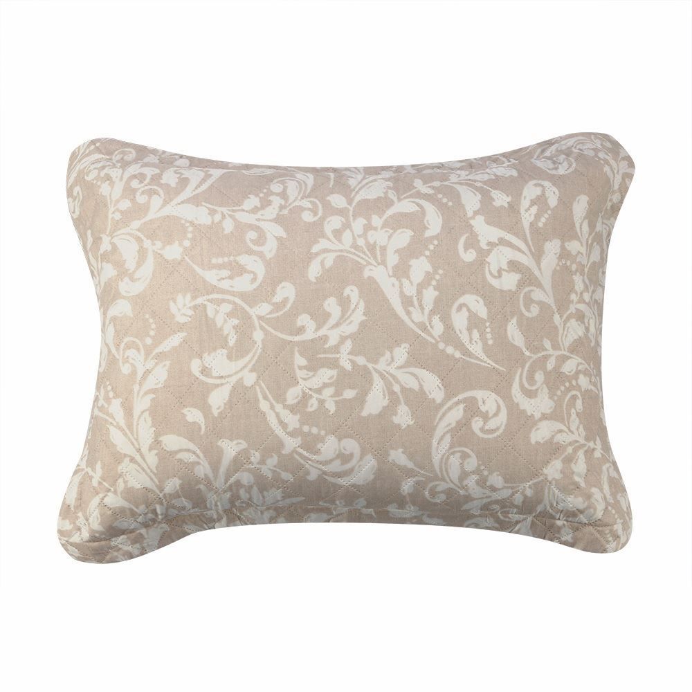 Kit Colcha Casal Estampada Versalhes Havan Casa 3 Peças - Ornamental Bege