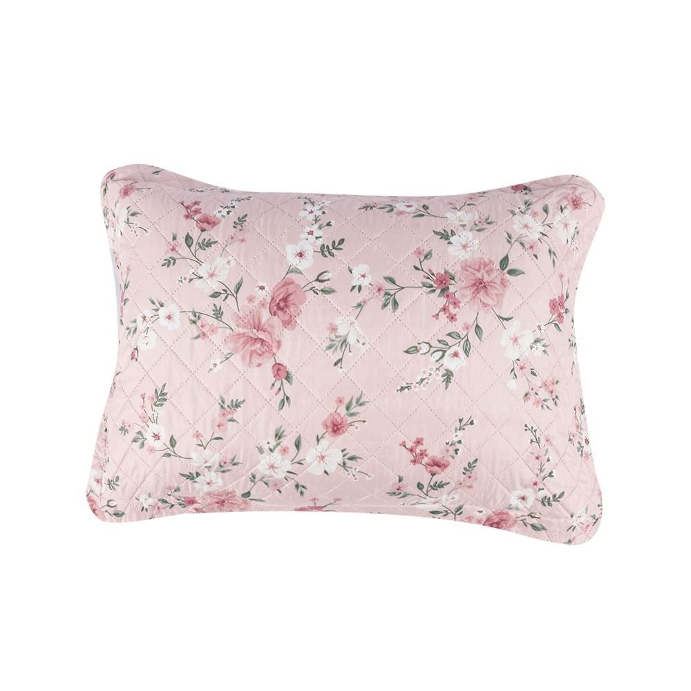 Kit Colcha Casal Versalhes Estampada Havan Casa 3 Peças - Floral Rose