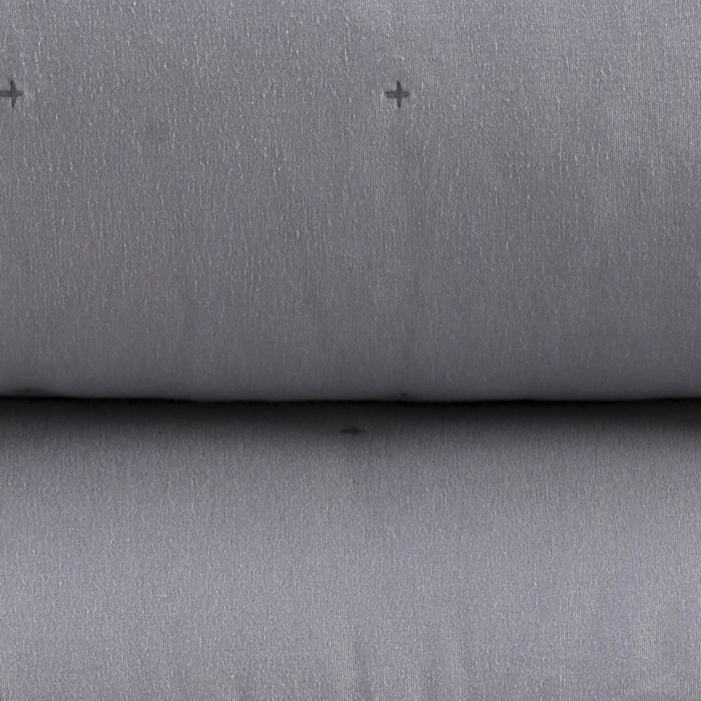 Kit Colcha King 100% Poliéster Elegance Lisa Havan Casa 3 Pçs - Cinza