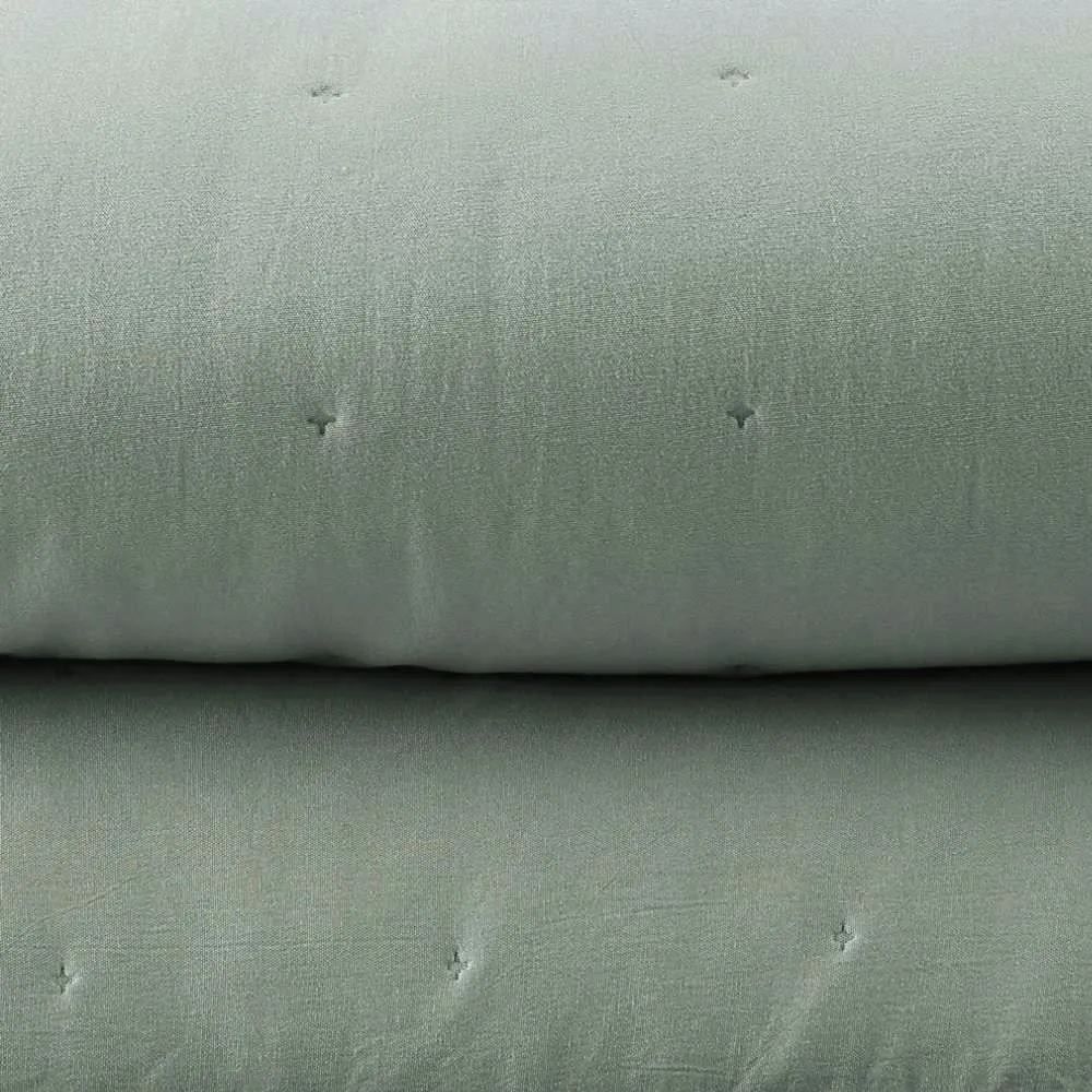 Kit Colcha King 100% Poliéster Elegance Lisa Havan Casa 3 pçs - Verde