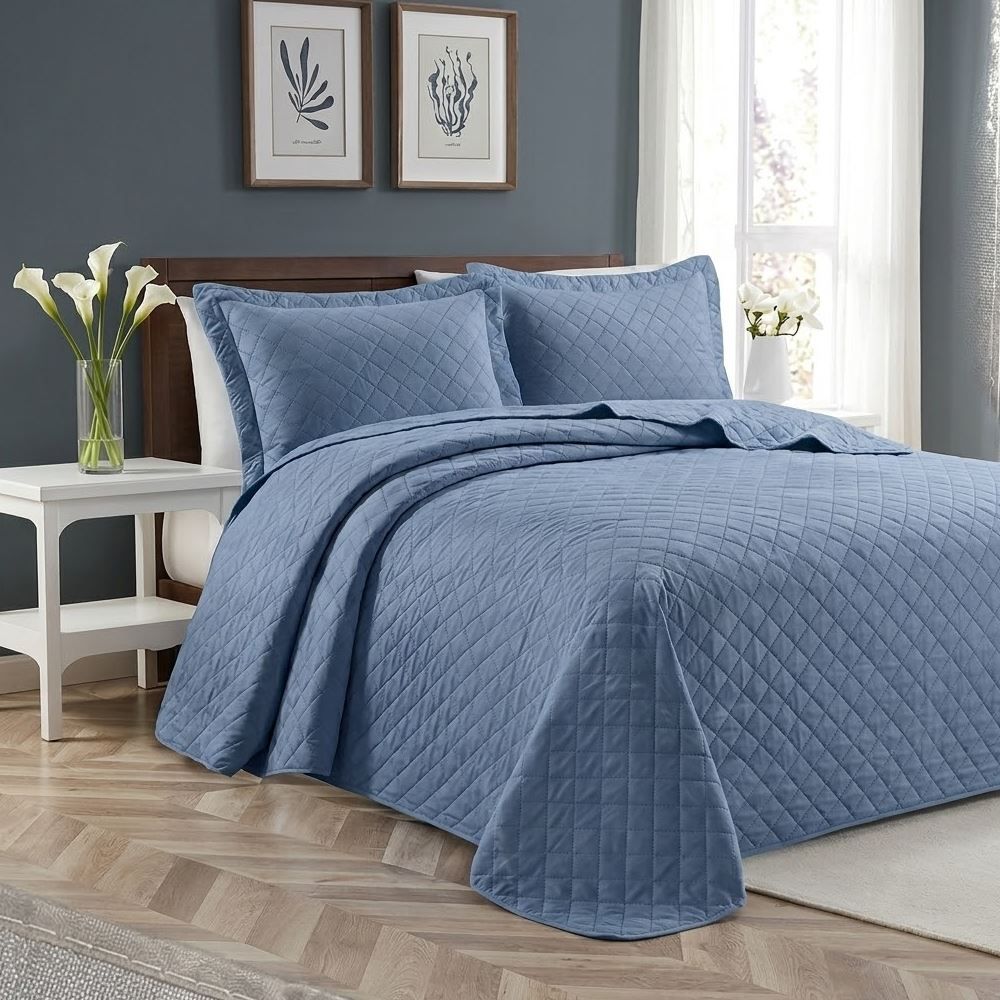 Kit Colcha King 3 Peças Versalhes/Napoli Havan Casa - Azul