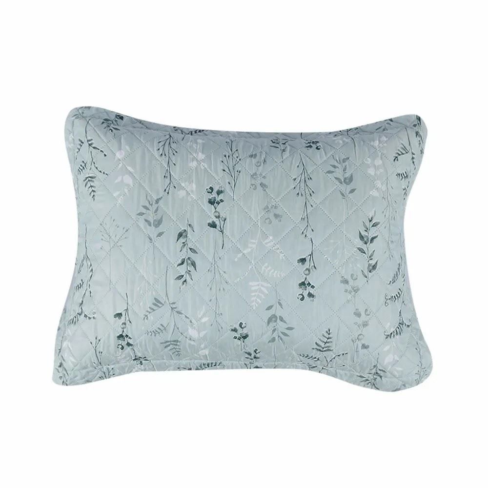 Kit Colcha Queen Estampada Versalhes Havan Casa 3 Peças - Folhagens Verde