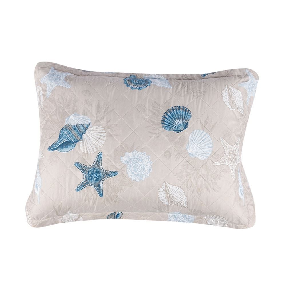 Kit Colcha Solteiro Estampada Versalhes Havan Casa 2 pçs - Oceano