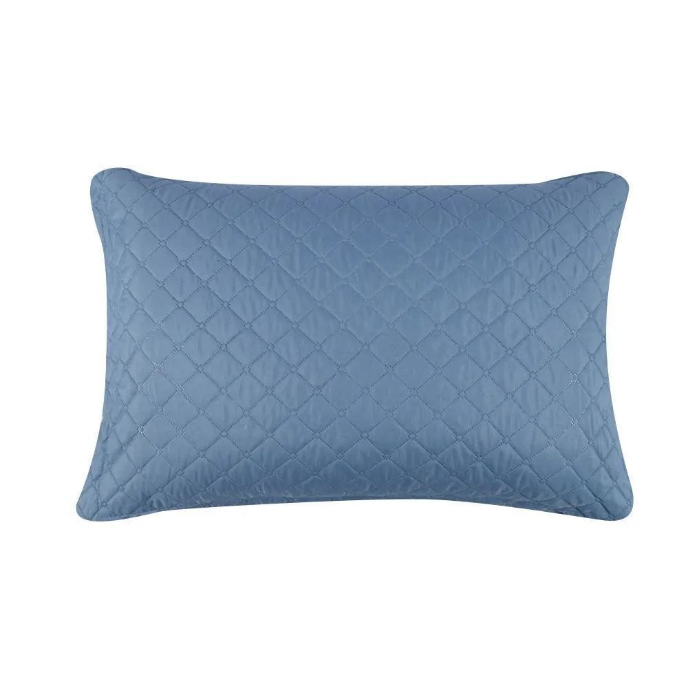 Kit Colcha Solteiro Lisa Versalhes/Napoli Havan Casa 2 pçs - Azul