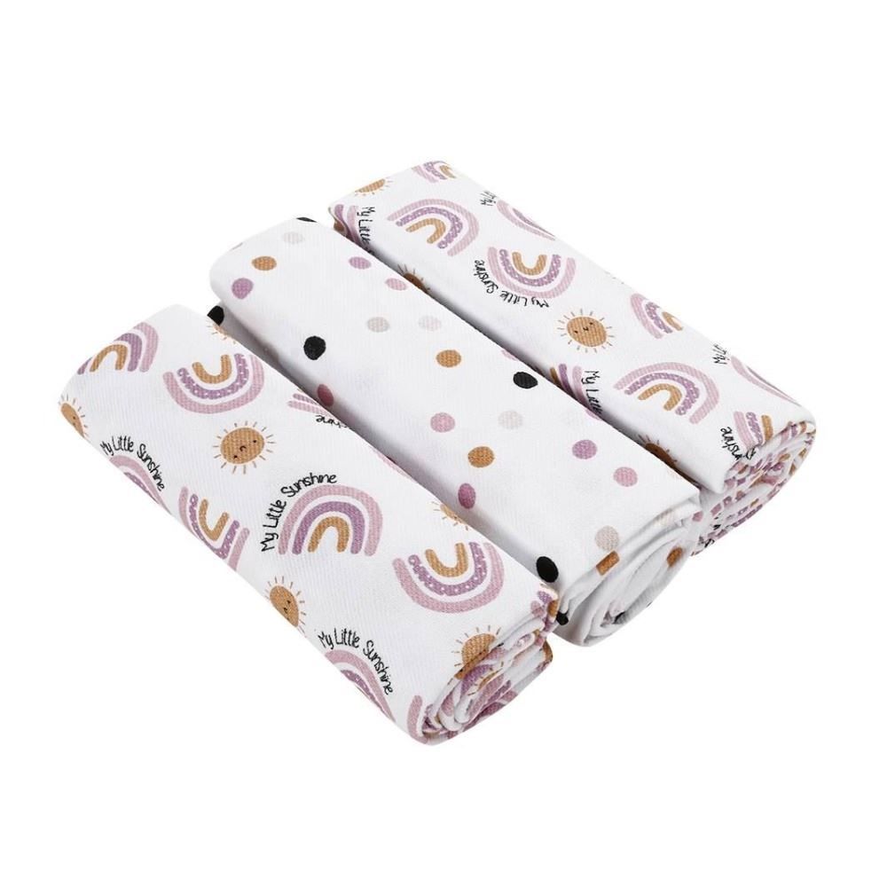 Kit Cueiro com 3 Peças 80X80 cm Havan Baby - Arco-Íris