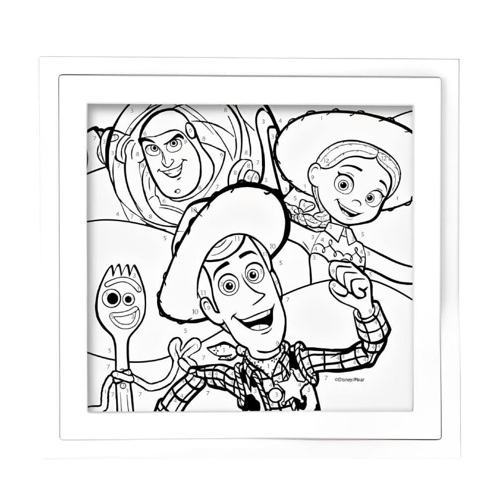 Kit de Pintura Canvas Pinta Números Toy Story - Elka