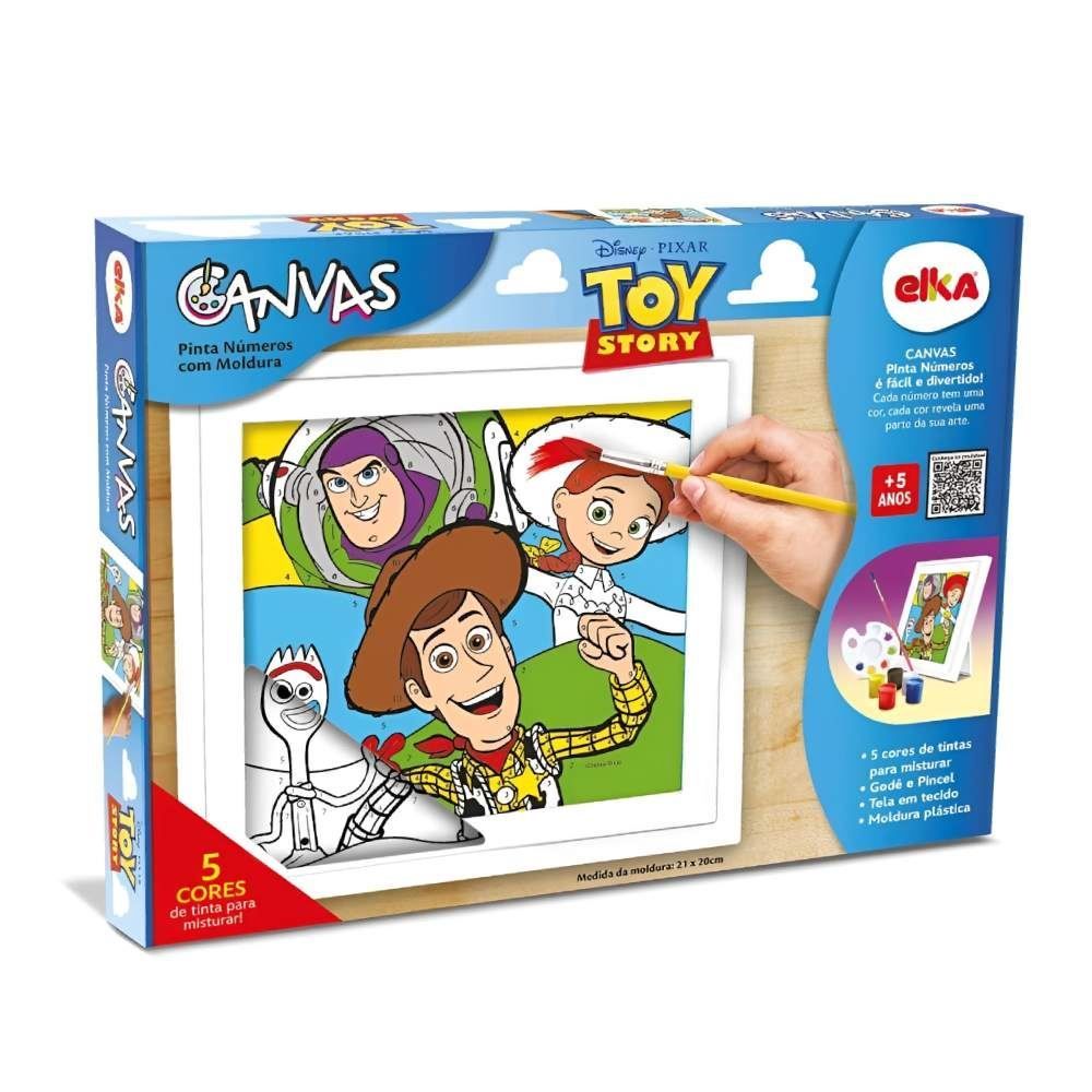 Kit de Pintura Canvas Pinta Números Toy Story - Elka