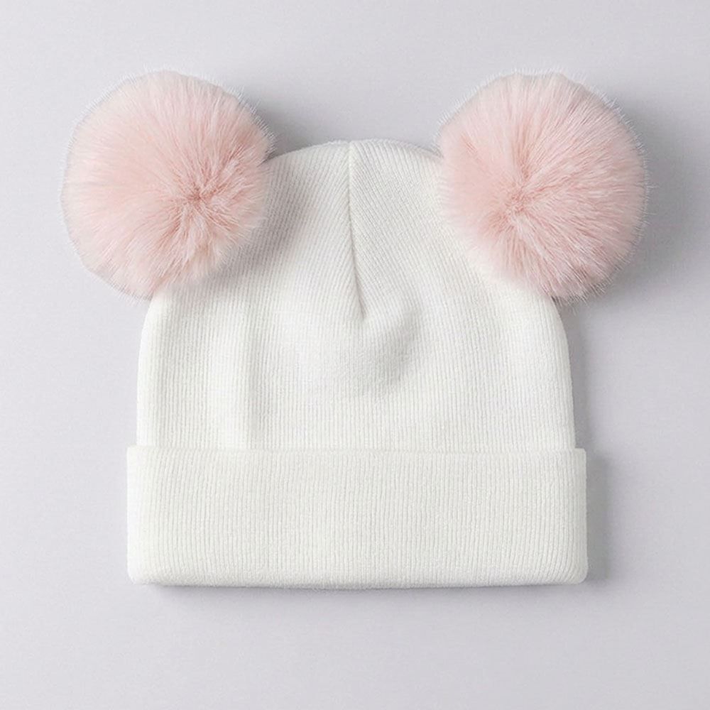 Kit Gorro e Luva Infantil Menina em Tricot Marmelada - OFF WHITE U