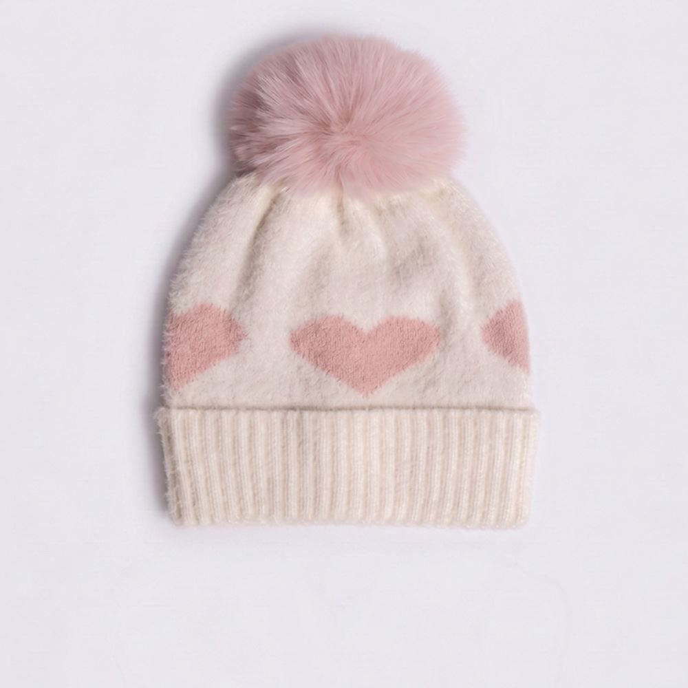 Kit Gorro e Luva Infantil Menina Yoyo Kids - OFF WHITE U