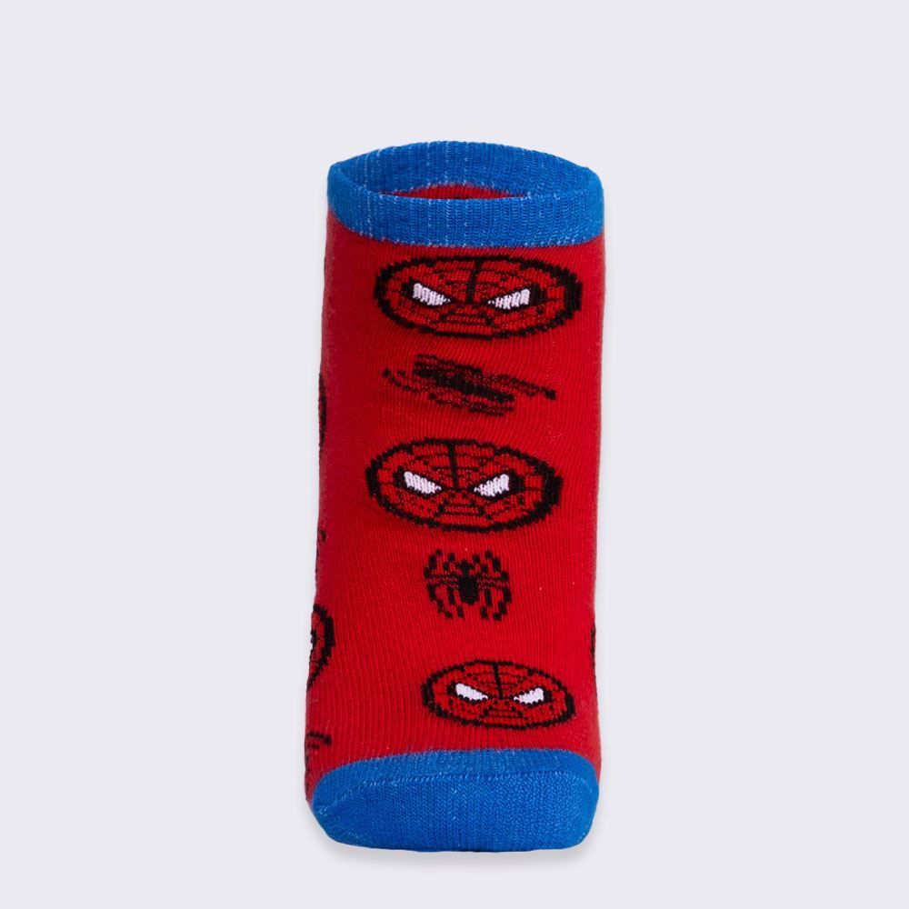 Kit Meia 2 Pares Cano Curto Homem-Aranha Marvel