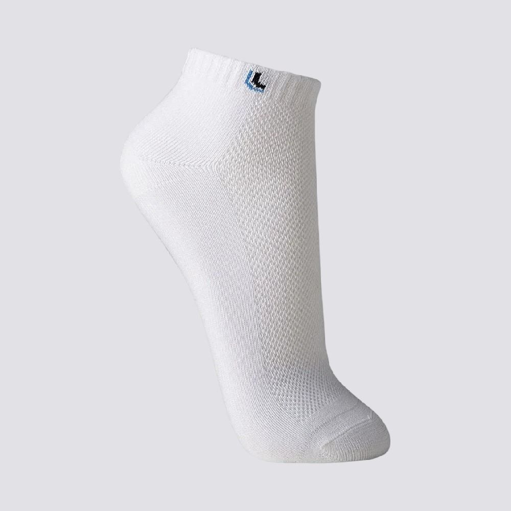 Kit com 3 Pares Meia Soquete Lupo - Branco/Cinza/Preto