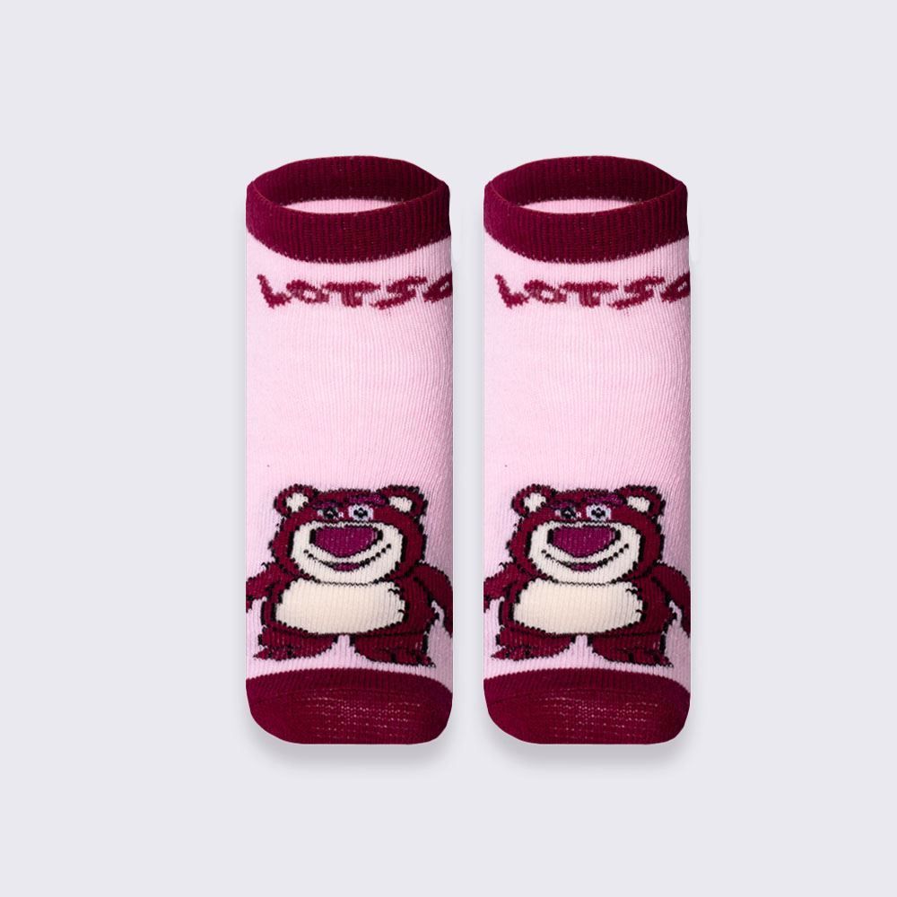Kit Meia Infantil Com 2 Pares Cano Curto Lotso Disney
