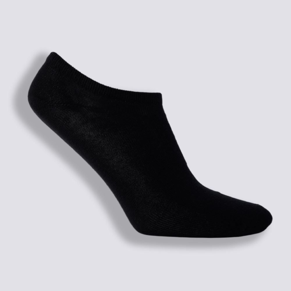 Kit Meia Masculina Com 3 Pares Cano Invisível Risk - Preto