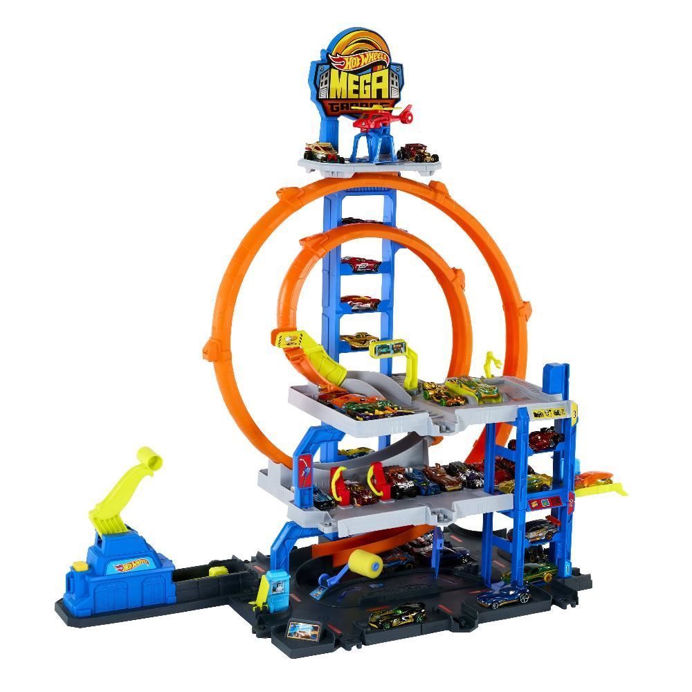 Kit Pista Hot Wheels Mega Garagem Mattel